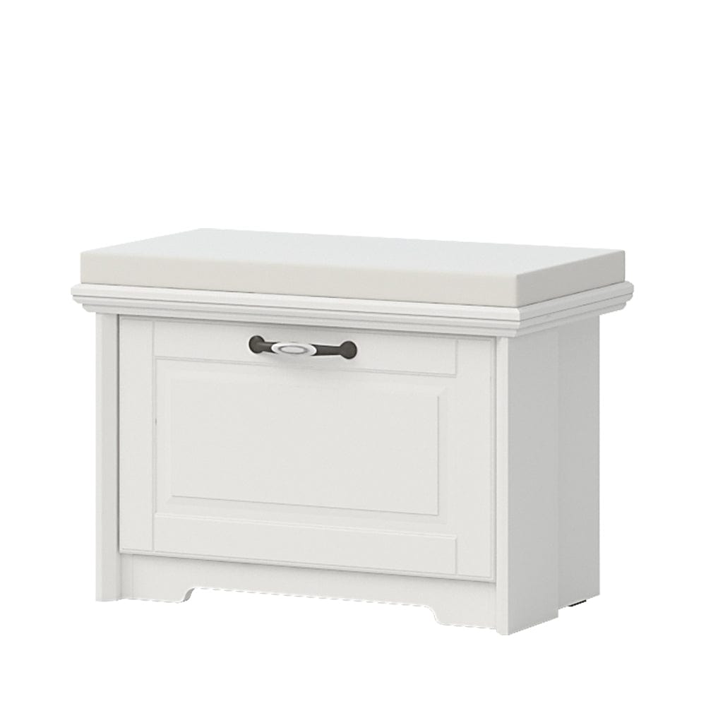 Set de mobila hol din pal si MDF, 5 piese, Evergreen Ivoir Mat / Pin Polar (7)