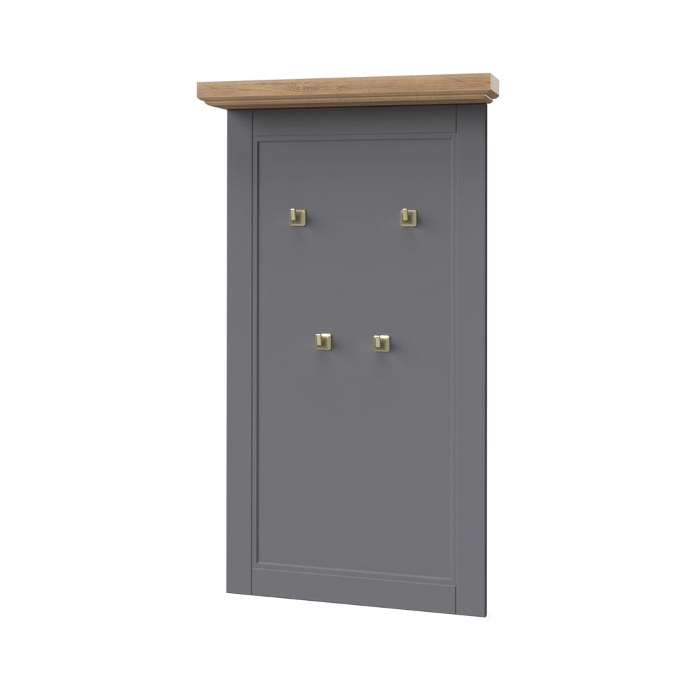 Set de mobila hol din pal si MDF, 5 piese, Tara Grafit / Nuc Pacific (8)