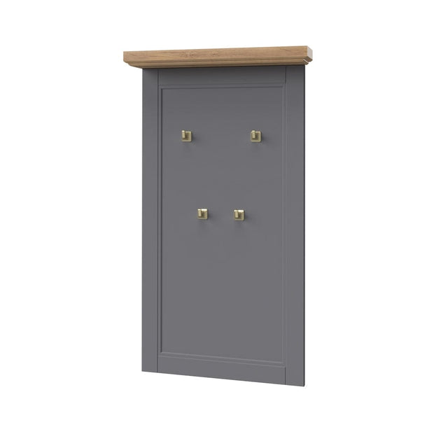 Set de mobila hol din pal si MDF, 5 piese, Tara Grafit / Nuc Pacific (8)