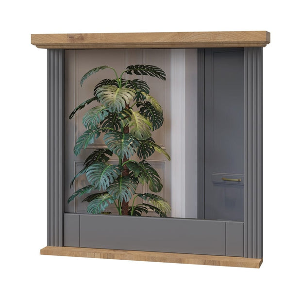 Set de mobila hol din pal si MDF, 5 piese, Tara Grafit / Nuc Pacific (10)