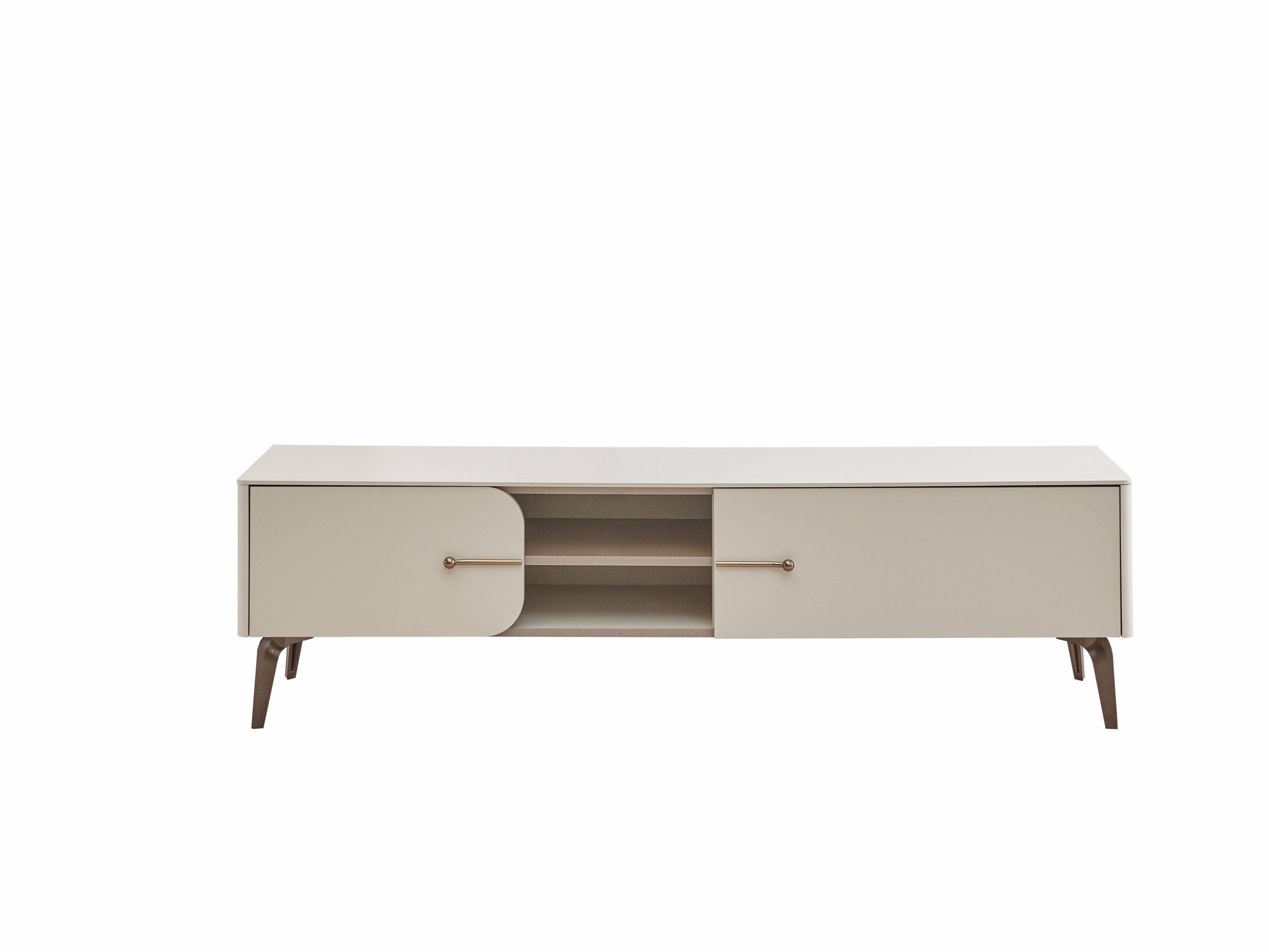 Dogtas Set de mobila living din pal, 2 piese, Nicole Small Crem