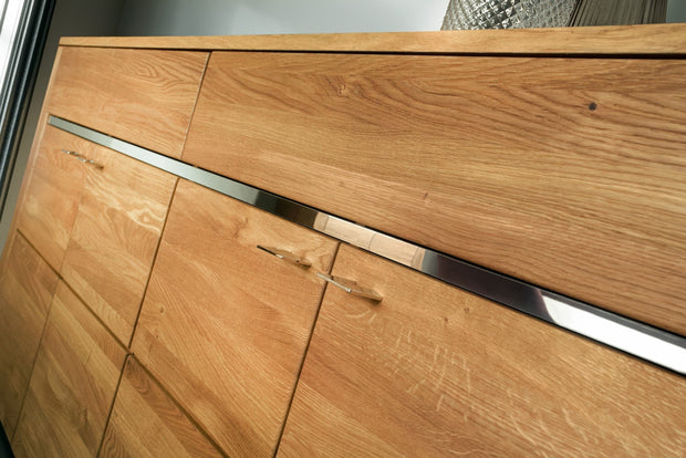 Set de mobila living din pal, furnir si lemn, 6 piese Latina Stejar Honey (1)