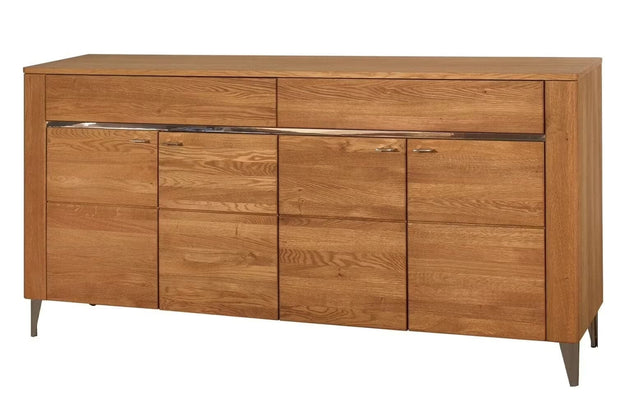 Set de mobila living din pal, furnir si lemn, 6 piese Latina Stejar Honey (2)