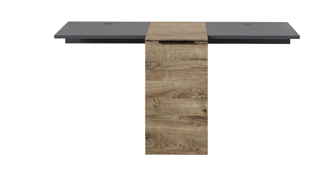 Innostyle Set de mobila living din pal si MDF, 4 piese Madeline Havel Oak Cognac / Grafit