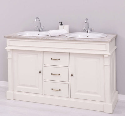 Set masca cu 2 lavoare, 150 cm, Pasy PS4001, Crem P015 / Gri Antichizat P067