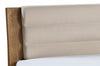 Set Mobila Dormitor din furnir si pal, cu pat 200 x 140 cm, 6 piese Velvet Stejar Rustic / Bej (5)