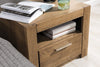 Set Mobila Dormitor din furnir si pal, cu pat 200 x 140 cm, 6 piese Velvet Stejar Rustic / Bej (11)
