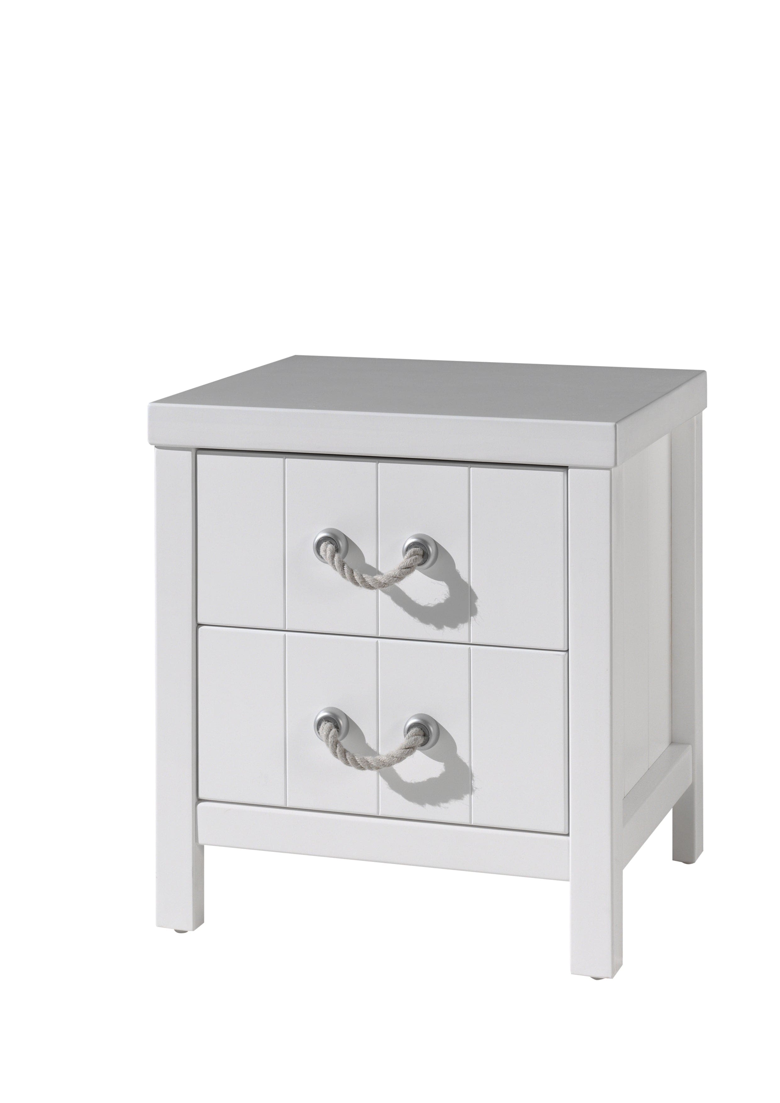 Set Mobila dormitor din lemn de pin si MDF, pentru copii 4 piese Lewis I Alb, 200 x 90 cm (5)