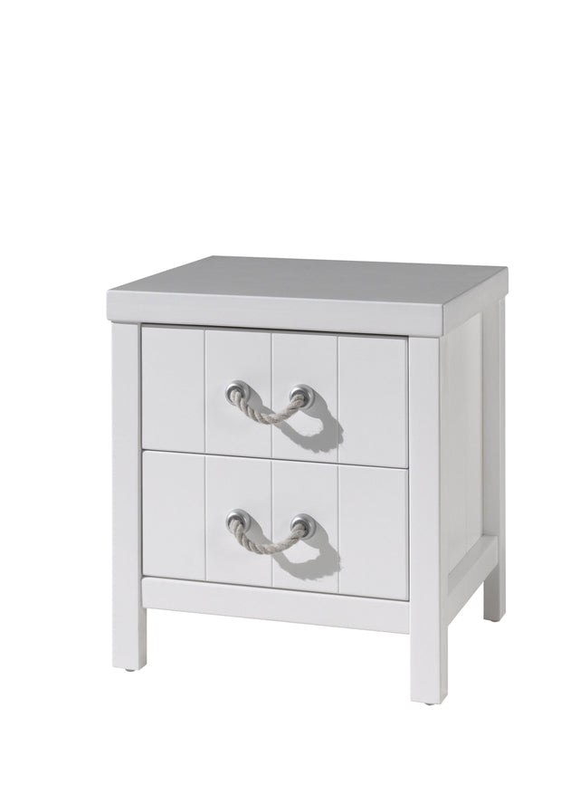 Set Mobila dormitor din lemn de pin si MDF, pentru copii 4 piese Lewis I Alb, 200 x 90 cm (5)