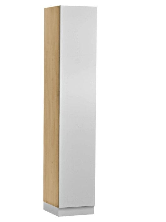 Stolwit Set Mobila Dormitor din pal, cu pat 200 x 160 cm, 4 piese, Sleep Varia Mini Maxi Alb Mat / Maro