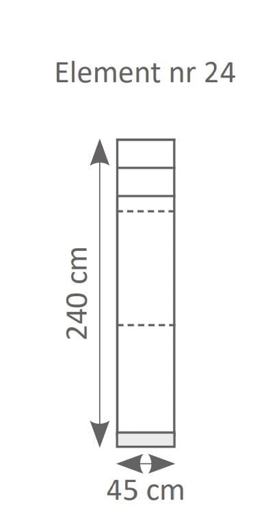 Stolwit Set Mobila Dormitor din pal, cu pat 200 x 160 cm, 4 piese, Sleep Varia Mini Maxi Alb Mat / Maro