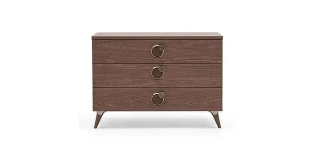 Dogtas Set Mobila Dormitor din pal, cu pat 200 x 160 cm, 5 piese Clara Nuc / Grej