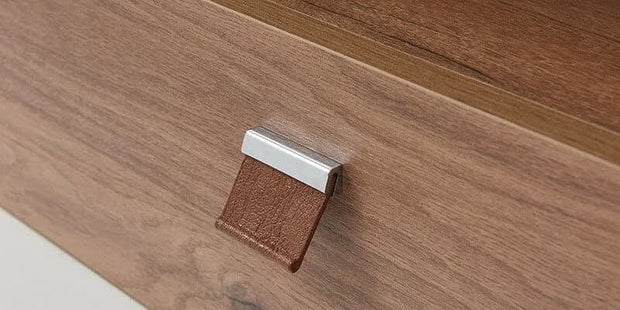 Dogtas Set Mobila Dormitor din pal, cu pat 200 x 160 cm, 6 piese Mayer Alb / Natur