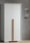 Set Mobila dormitor din pal, pentru copii 3 piese London Alb / Natural, 200 x 90 cm (2)