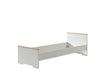 Set Mobila dormitor din pal, pentru copii 3 piese London Alb / Natural, 200 x 90 cm (5)