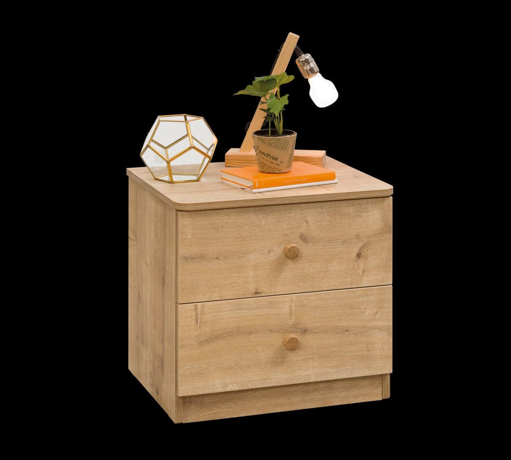 Cilek 200 x 100 cm Set Mobila dormitor din pal, pentru tineret 5 piese Mocha Nature