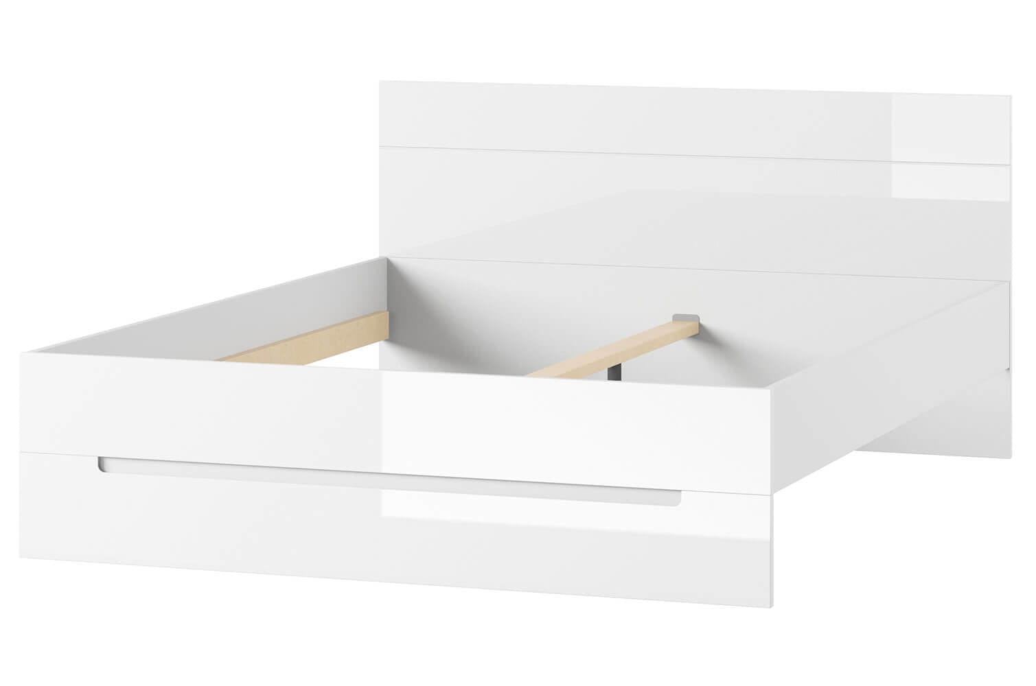 Set Mobila Dormitor din pal si MDF, 5 piese Gabrielle Alb, 200 x 160 cm (1)