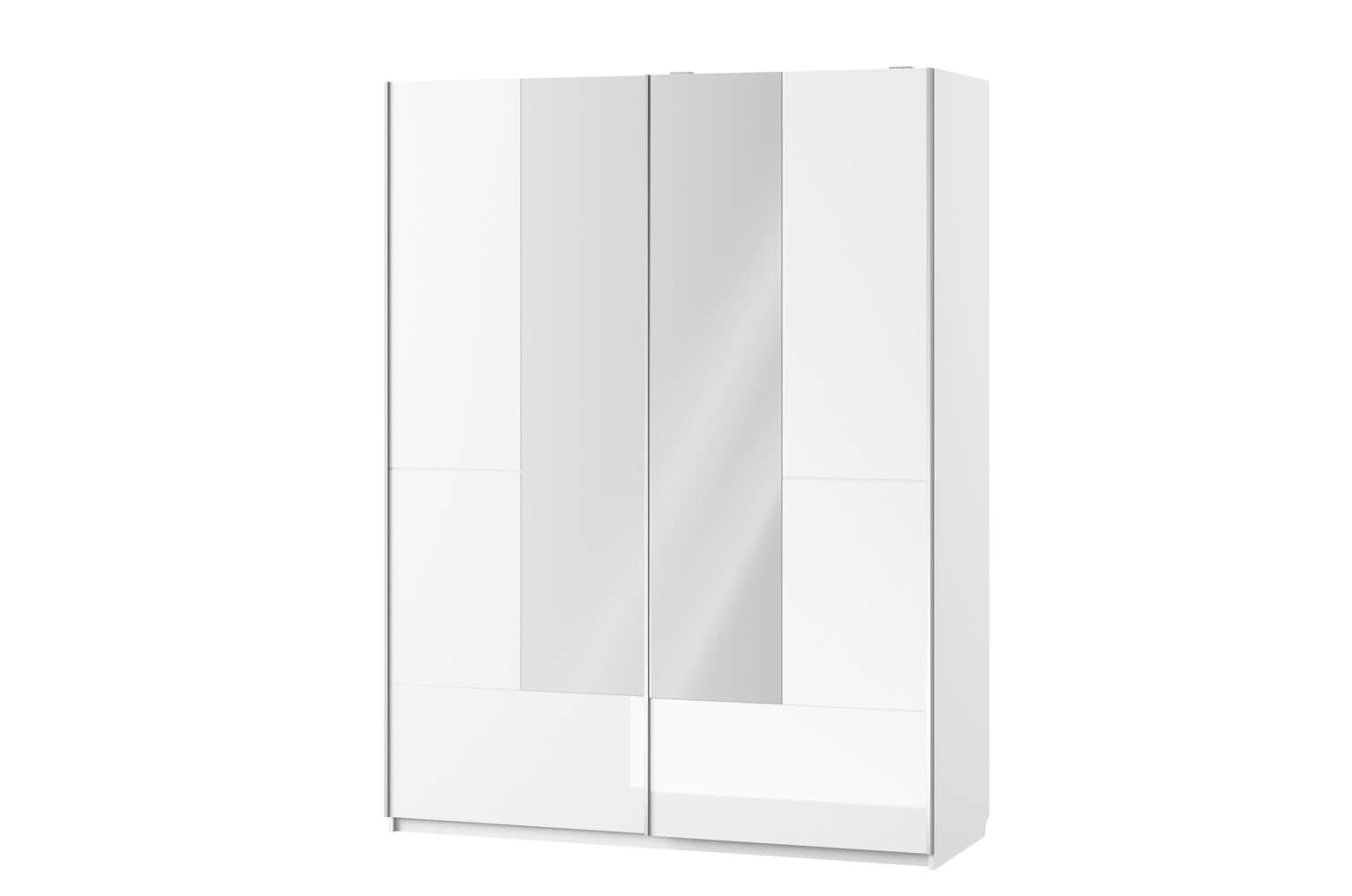 Set Mobila Dormitor din pal si MDF, 5 piese Gabrielle Alb, 200 x 160 cm (6)