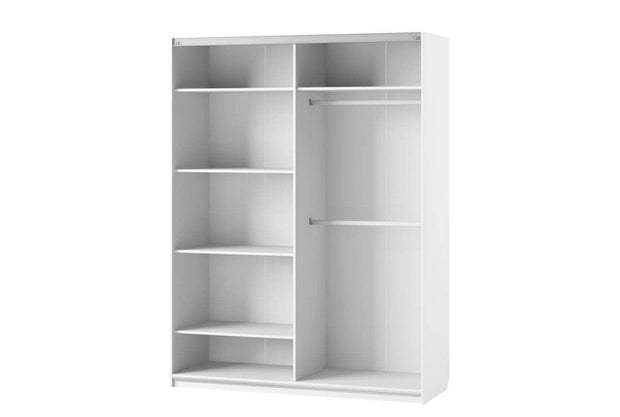 Set Mobila Dormitor din pal si MDF, 5 piese Gabrielle Alb, 200 x 160 cm (7)