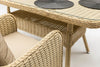Asir Set mobilier gradina / terasa Cosmo 8 Cappuccino, masa + 8 fotolii, L200xl100xH80 cm