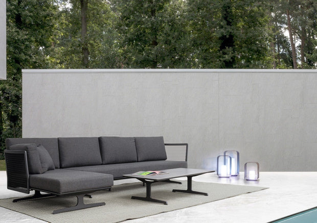 Set mobilier modular pentru gradina / terasa Althea Antracit, coltar 5 locuri + masa de cafea (1)