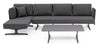Set mobilier modular pentru gradina / terasa Althea Antracit, coltar 5 locuri + masa de cafea (7)
