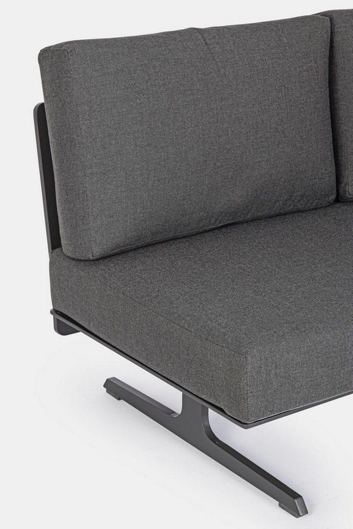 Set mobilier modular pentru gradina / terasa Althea Antracit, coltar 5 locuri + masa de cafea (12)