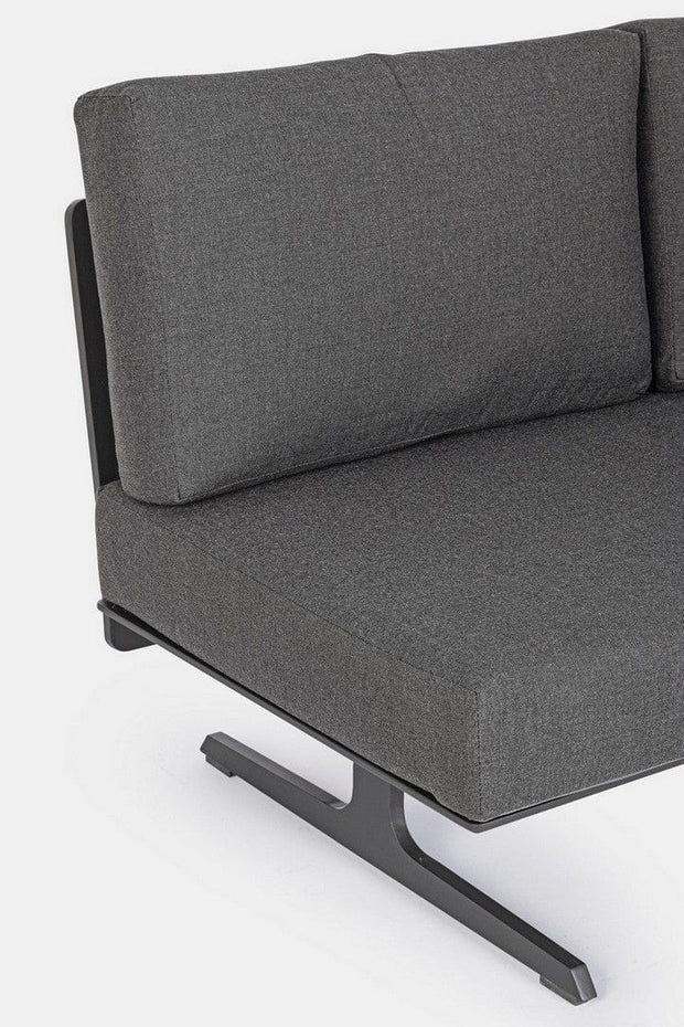 Set mobilier modular pentru gradina / terasa Althea Antracit, coltar 5 locuri + masa de cafea (12)