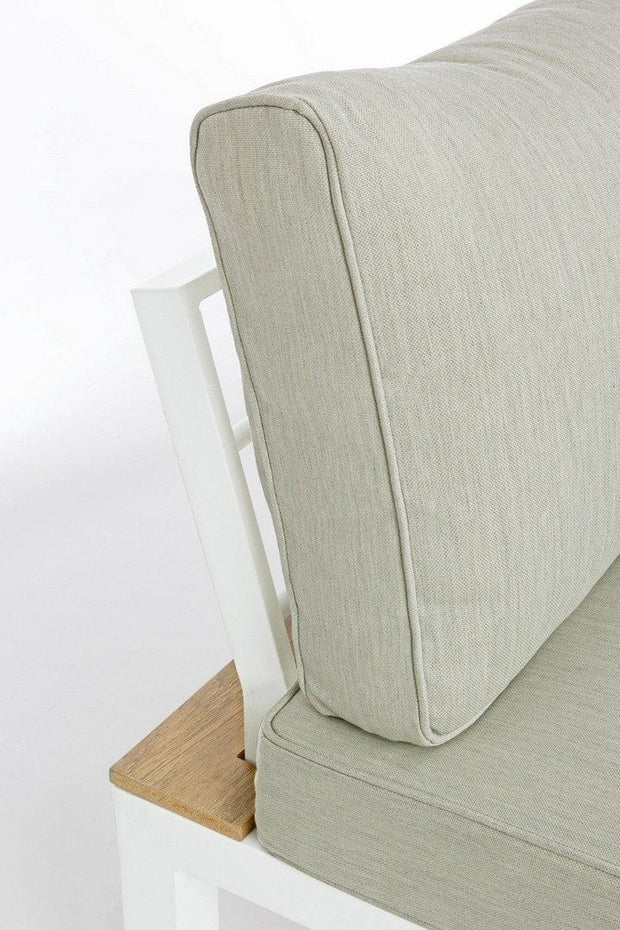 Set mobilier modular pentru gradina / terasa Elias Bej / Natural / Alb, coltar 5 locuri + masa de cafea (9)