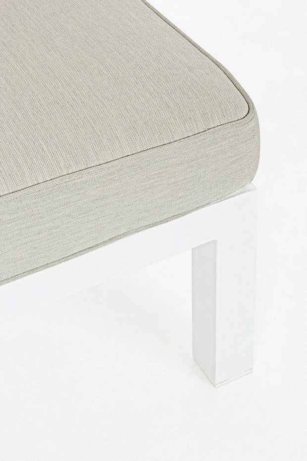 Set mobilier modular pentru gradina / terasa Elias Bej / Natural / Alb, coltar 5 locuri + masa de cafea (10)