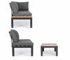 Set mobilier modular pentru gradina / terasa, Narelle Antracit / Natural, coltar 4 locuri + masa de cafea (9)