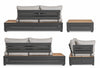 Set mobilier modular pentru gradina / terasa, Osten Gri / Natural / Antracit, coltar 5 locuri + masa de cafea (5)