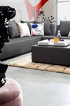 Set mobilier modular pentru gradina / terasa, Piper Antracit, coltar 5 locuri + taburet (4)