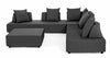 Set mobilier modular pentru gradina / terasa, Piper Antracit, coltar 5 locuri + taburet (10)