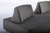 Set mobilier modular pentru gradina / terasa, Piper Antracit, coltar 5 locuri + taburet (16)