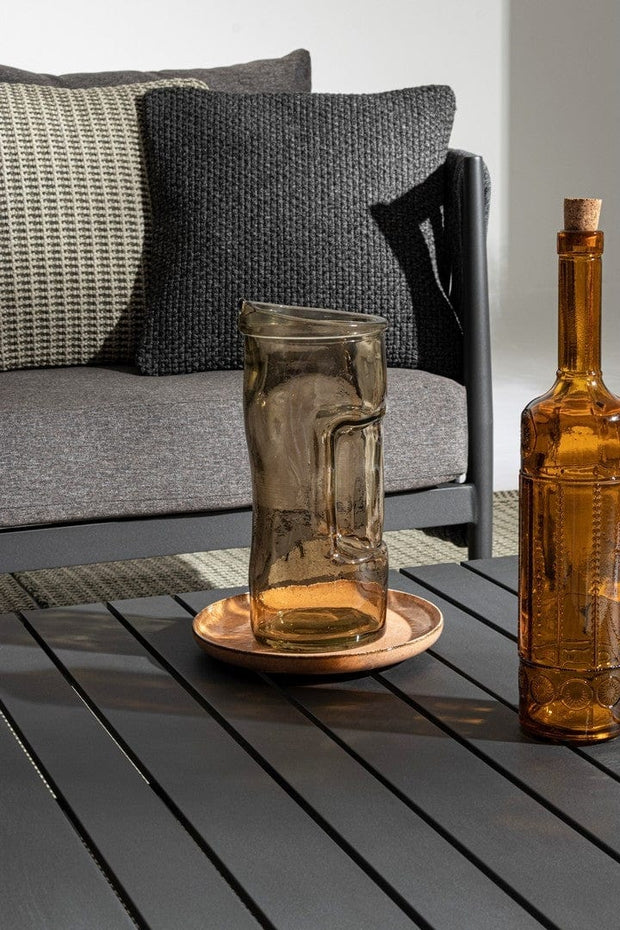 Set mobilier modular pentru gradina / terasa Rafael Antracit, coltar 5 locuri + masa de cafea (3)