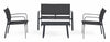 Set mobilier pentru gradina / terasa, Arent Antracit, banca 2 locuri + 2 scaune + masa de cafea (1)