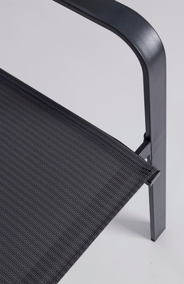 Set mobilier pentru gradina / terasa, Arent Antracit, banca 2 locuri + 2 scaune + masa de cafea (2)