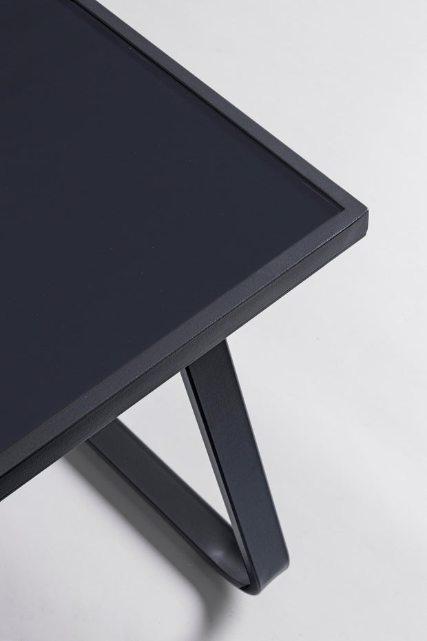 Set mobilier pentru gradina / terasa, Arent Antracit, banca 2 locuri + 2 scaune + masa de cafea (4)