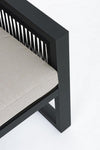 Set mobilier pentru gradina / terasa, Captiva Gri / Antracit, 2 fotolii + canapea 2 locuri + masa de cafea (8)