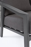 Set mobilier pentru gradina / terasa, Cordova Antracit, 2 fotolii + canapea 3 locuri + masa de cafea (10)