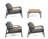 Set mobilier pentru gradina / terasa, Einar Natural / Antracit, 2 fotolii + canapea 2 locuri + masa de cafea (7)