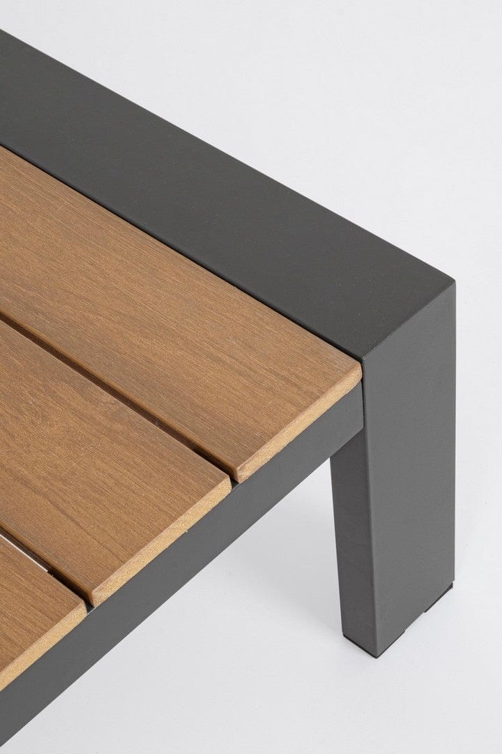 Set mobilier pentru gradina / terasa, Einar Natural / Antracit, 2 fotolii + canapea 2 locuri + masa de cafea (10)