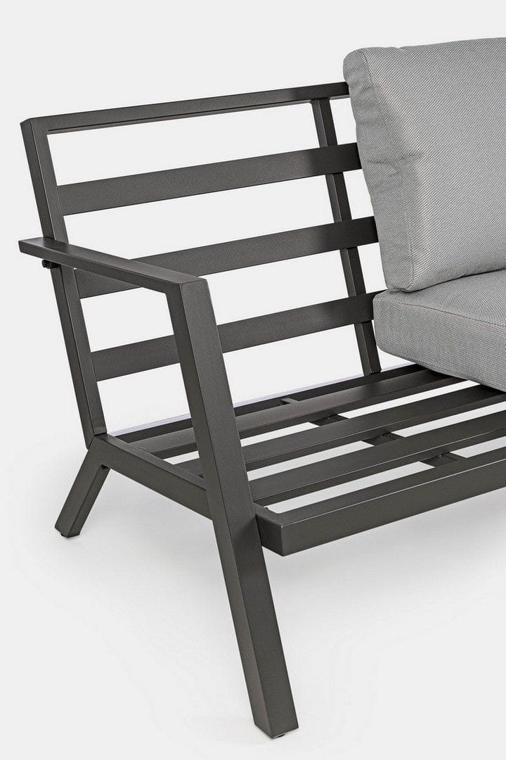 Set mobilier pentru gradina / terasa, Harleys Gri / Antracit, 2 fotolii + canapea 2 locuri + masa de cafea (12)