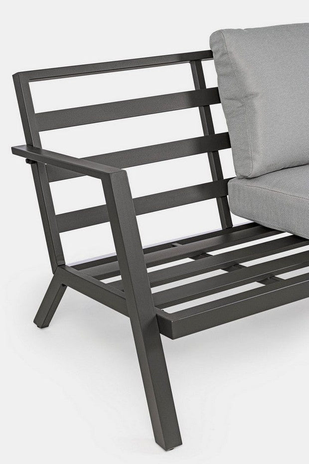 Set mobilier pentru gradina / terasa, Harleys Gri / Antracit, 2 fotolii + canapea 2 locuri + masa de cafea (12)