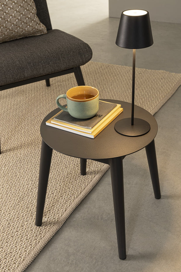 Set mobilier pentru gradina / terasa, Isabela Antracit, 2 fotolii + masa de cafea (3)