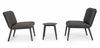 Set mobilier pentru gradina / terasa, Isabela Antracit, 2 fotolii + masa de cafea (4)