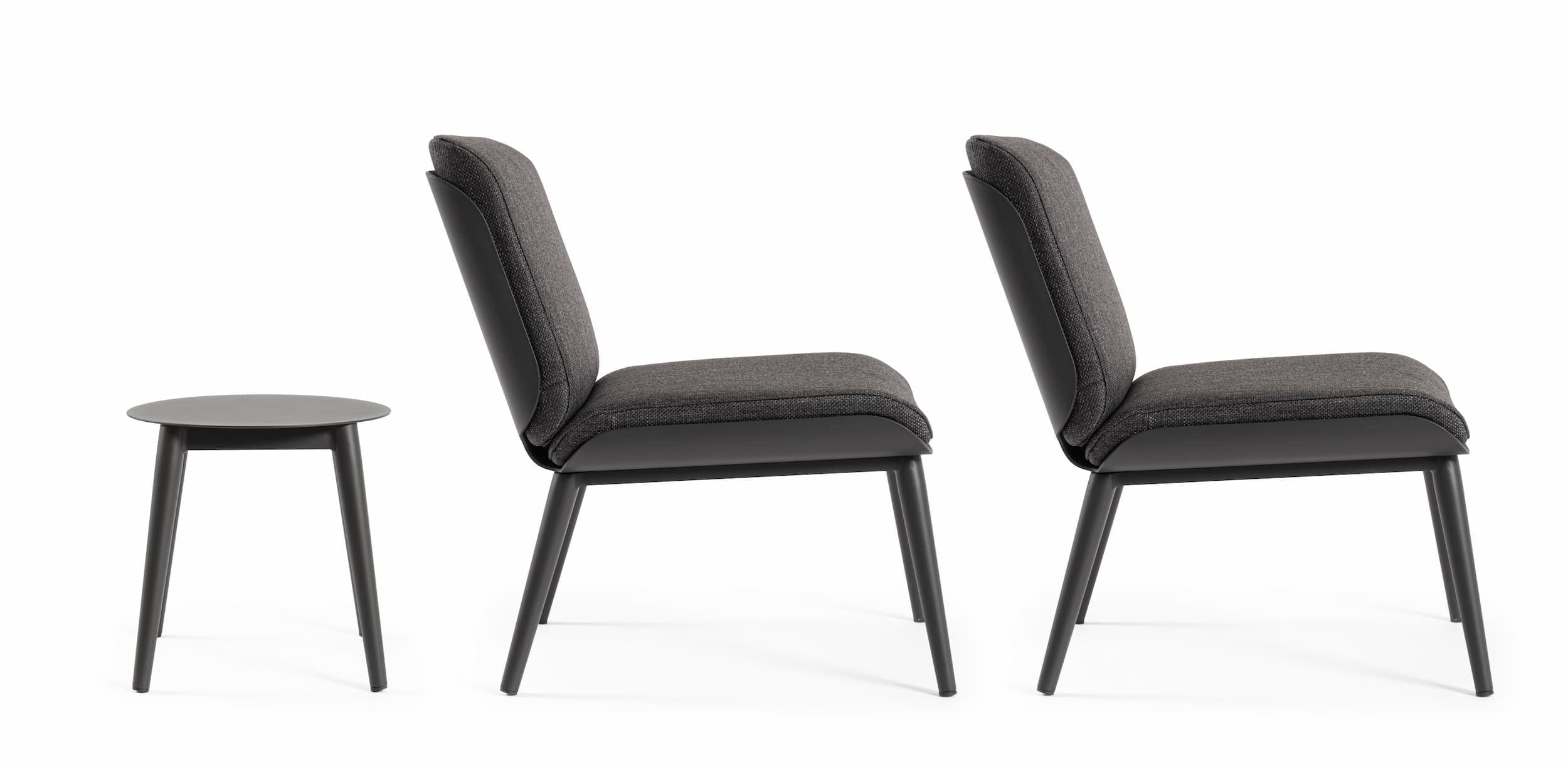 Set mobilier pentru gradina / terasa, Isabela Antracit, 2 fotolii + masa de cafea (8)