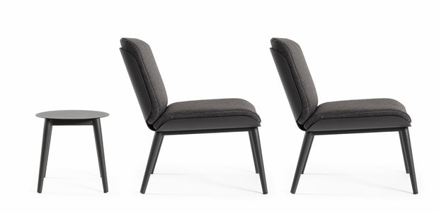 Set mobilier pentru gradina / terasa, Isabela Antracit, 2 fotolii + masa de cafea (8)