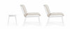 Set mobilier pentru gradina / terasa, Isabela Bej / Alb, 2 fotolii + masa de cafea (6)